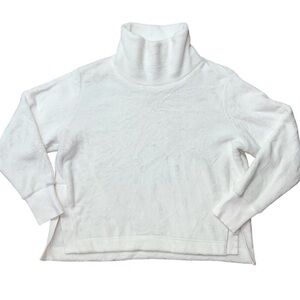 Athleta Cozy White Turtleneck Sweater